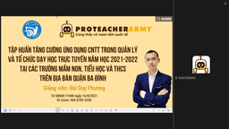 Tập huấn đáp ứng yêu cầu chuyển đổi giáo dục trong thời đại 40 - Chuyên đề 3 Sử dụng Google Meet trong dạy học trực tuyến, kết nối với Google Classroom