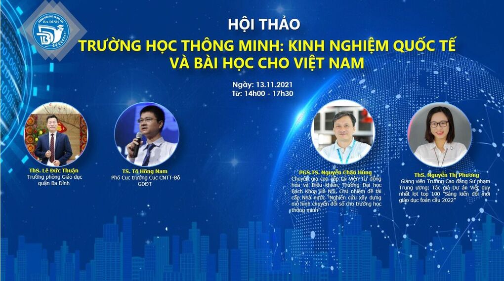 Hội thảo Trường học thông minh: Kinh nghiệm quốc tế và bài học cho Việt Nam