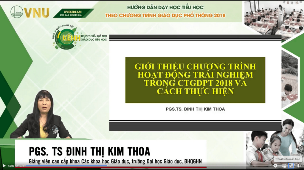 Hướng dẫn dạy học HĐTN theo chương trình GDPT 2018