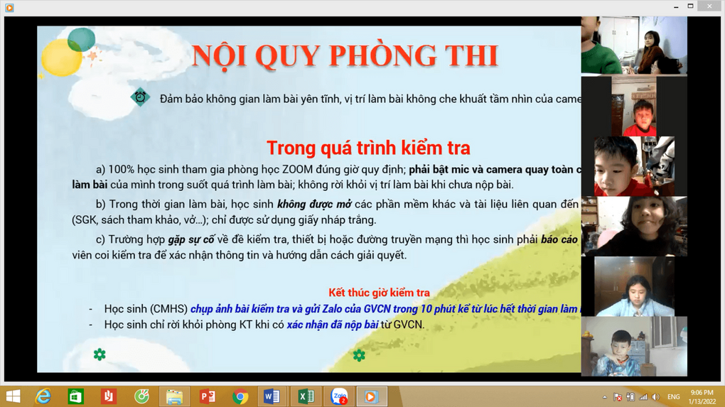 Học sinh khối 1 lần đầu tiên tham gia kiểm tra trực tuyến