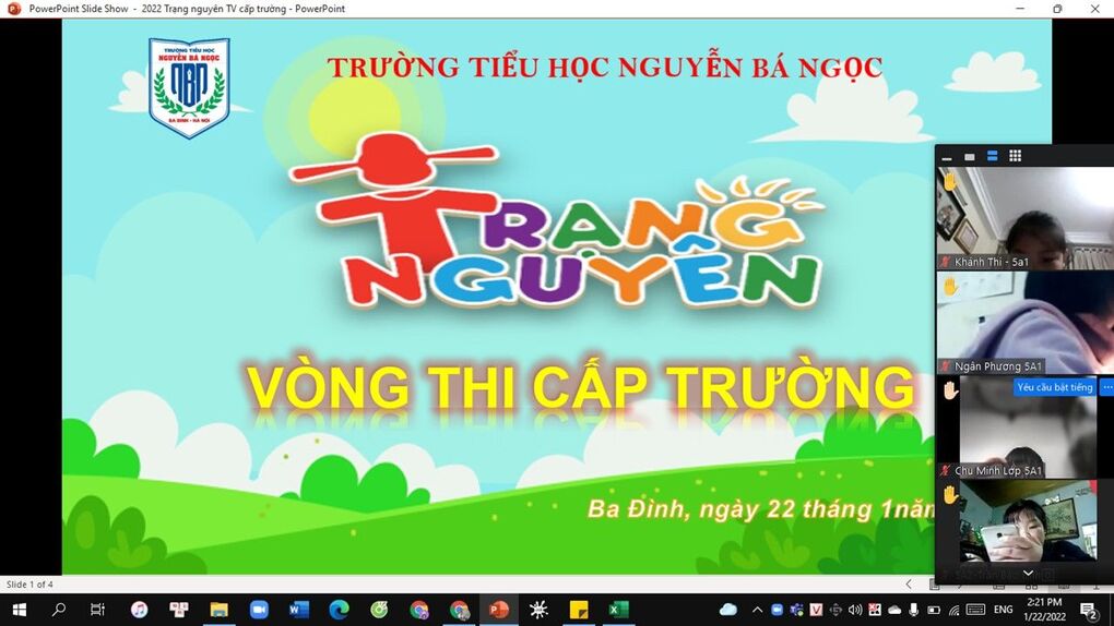 Học sinh trường Tiểu học Nguyễn Bá Ngọc hào hứng tham gia cuộc thi Trạng nguyên Tiếng Việt cấp trường