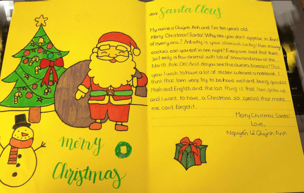 Kết quả cuộc thi Viết thư cho ông già Noel - Letter to Santa 2020”