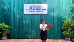 LỄ KỈ NIỆM 65 NĂM NGÀY GIẢI PHÓNG THỦ ĐÔ (10/10/1954 - 10/10/2019) TẠI TRƯỜNG TIỂU HỌC NGUYỄN BÁ NGỌC
