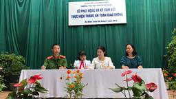 LỄ PHÁT ĐỘNG VÀ KÍ CAM KẾT THÁNG THỰC HIỆN AN TOÀN GIAO THÔNG