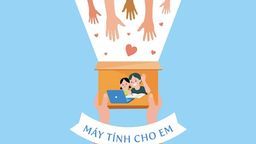 Trường Tiểu học Nguyễn Bá Ngọc hỗ trợ máy tính cho học sinh có hoàn cảnh khó khăn
