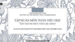 Tập huấn trực tuyến SGK Toán lớp 2 - Bộ sách Kết nối tri thức với cuộc sống