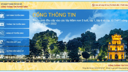 Thông tin hỗ trợ tuyển sinh trực tuyến năm học 2021-2022