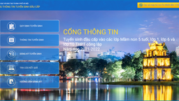 Hướng dẫn đăng kí tuyển sinh đầu cấp trực tuyến