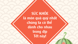 Thay đổi thói quen, lễ Tết an toàn