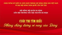 Tổ chức "Cuộc thi Tìm hiểu những chặng đường vẻ vang của Đảng"