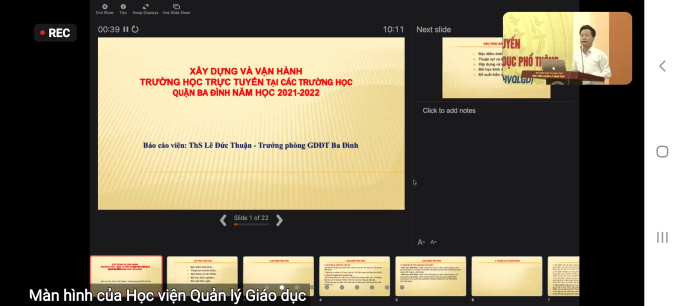 Xây dựng trường học trực tuyến: Vai trò cán bộ quản lý và giáo viên