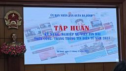 Tập huấn kỹ năng nghiệp vụ viết tin bài trên cổng trang thông tin điện tử