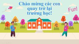 Học sinh phấn khởi, vui mừng trong ngày đầu quay trở lại trường học sau thời gian nghỉ dịch