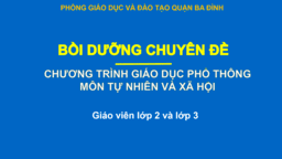 Giáo viên lớp 2 và 3 trường Tiểu học Nguyễn Bá Ngọc tham gia Chuyên đề bồi dưỡng Chương trình giáo dục phổ thông môn Tự nhiên và xã hội
