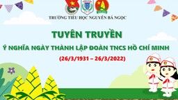 Liên đội  Nguyễn Bá Ngọc tổ chức chương trình Chào mừng kỉ niệm 91 năm ngày thành lập Đoàn