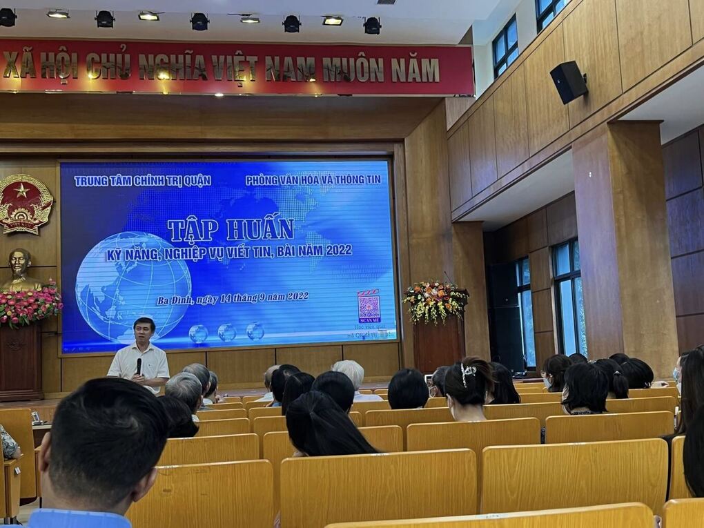 Tập huấn kỹ năng nghiệp vụ viết tin bài cho Cổng thông tin điện tử năm 2022