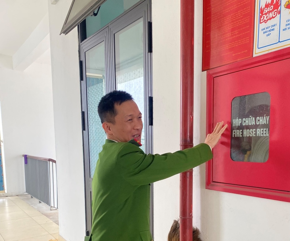 Trường Tiểu học Nguyễn Bá Ngọc đón Đoàn Kiểm tra công tác Phòng cháy chữa cháy