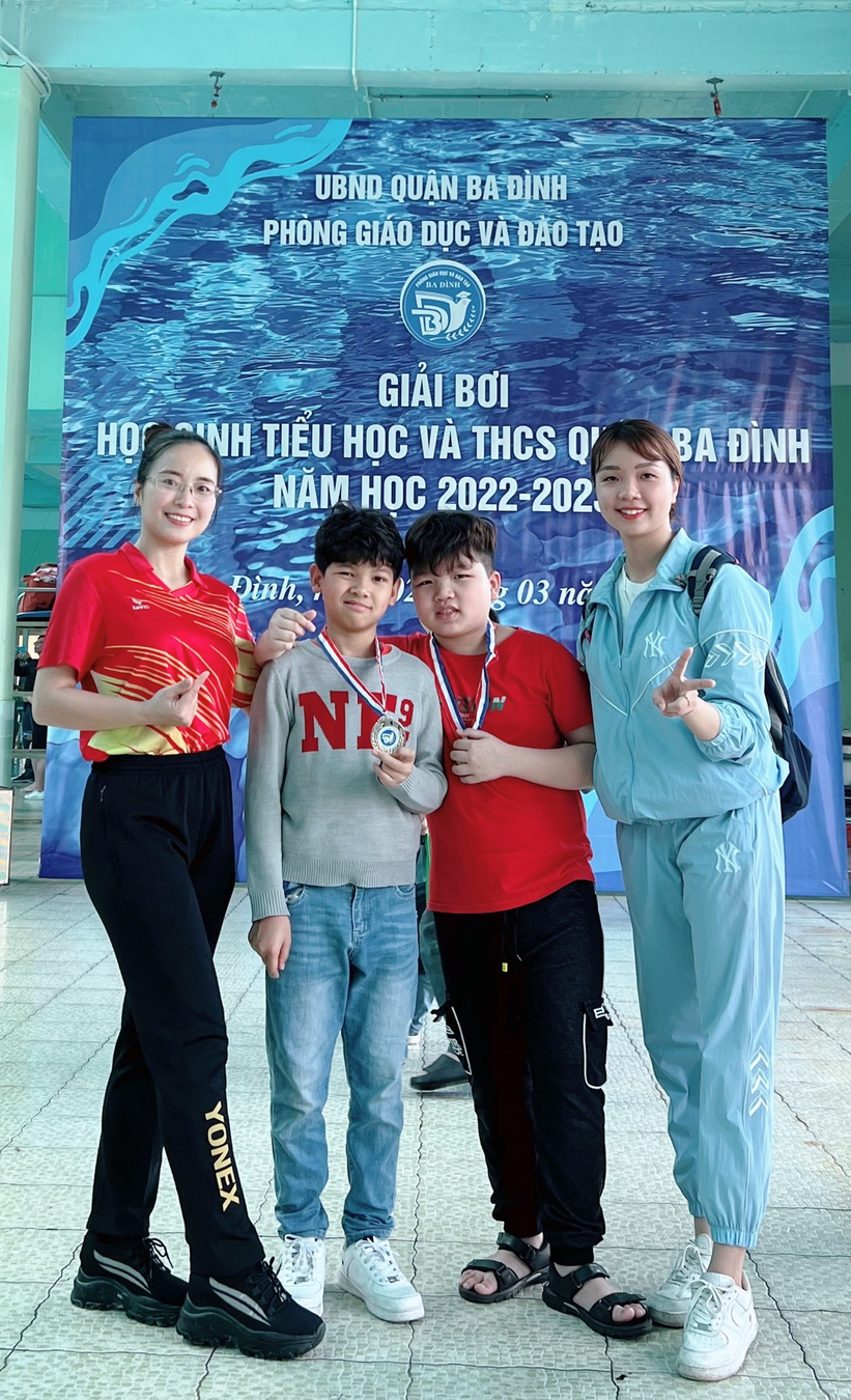Học sinh trường Tiểu học Nguyễn Bá Ngọc tỏa sáng tại giải bơi cấp Quận