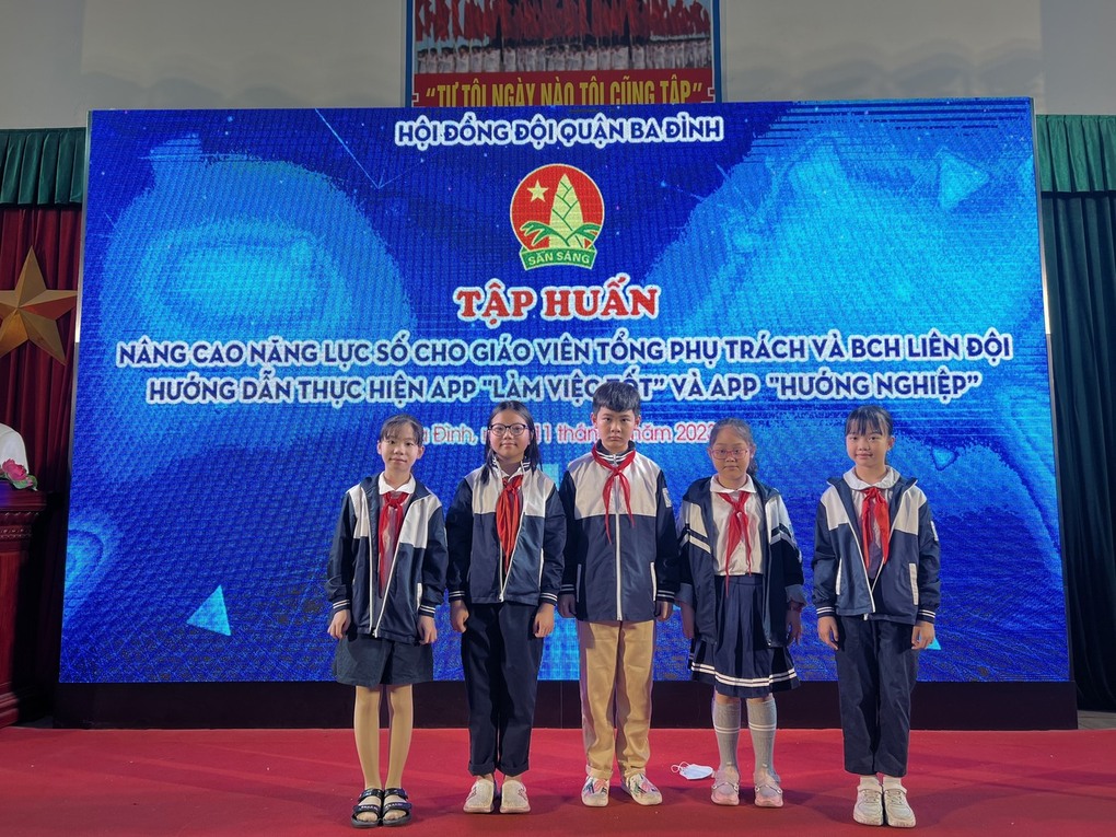 Tập huấn nghiệp vụ công tác Đội và phong trào thiếu nhi Quận Ba Đình năm học 2022- 2023