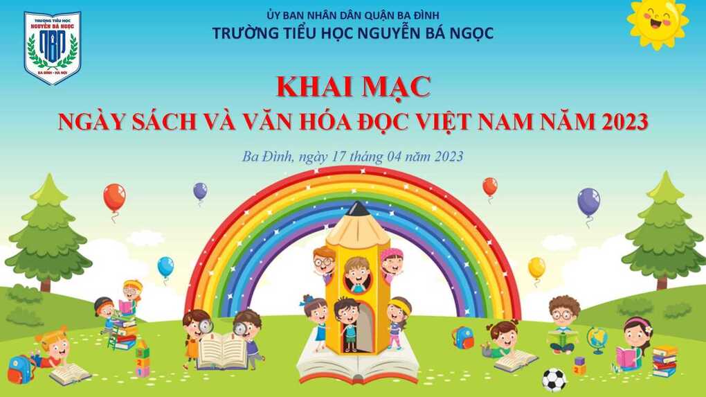 Trường Tiểu học Nguyễn Bá Ngọc khai mạc Hội thi vẽ tranh Ngày sách và văn hóa đọc Việt Nam 2023