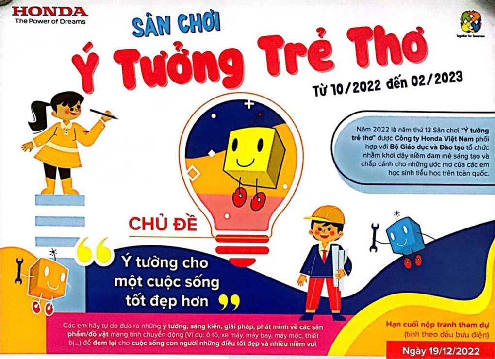 Thông báo Kết quả Sân chơi Ý tưởng trẻ thơ 2022 - 2023