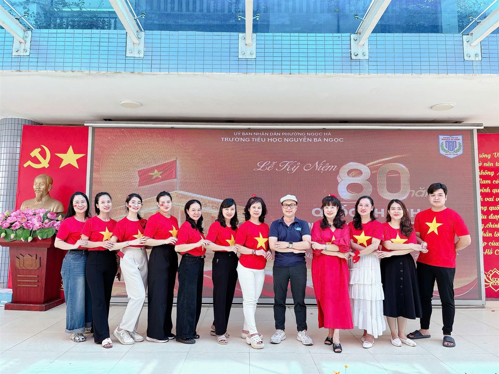 Trường Tiểu học Nguyễn Bá Ngọc tích cực tham gia thực hiện nhiệm vụ phục vụ A80