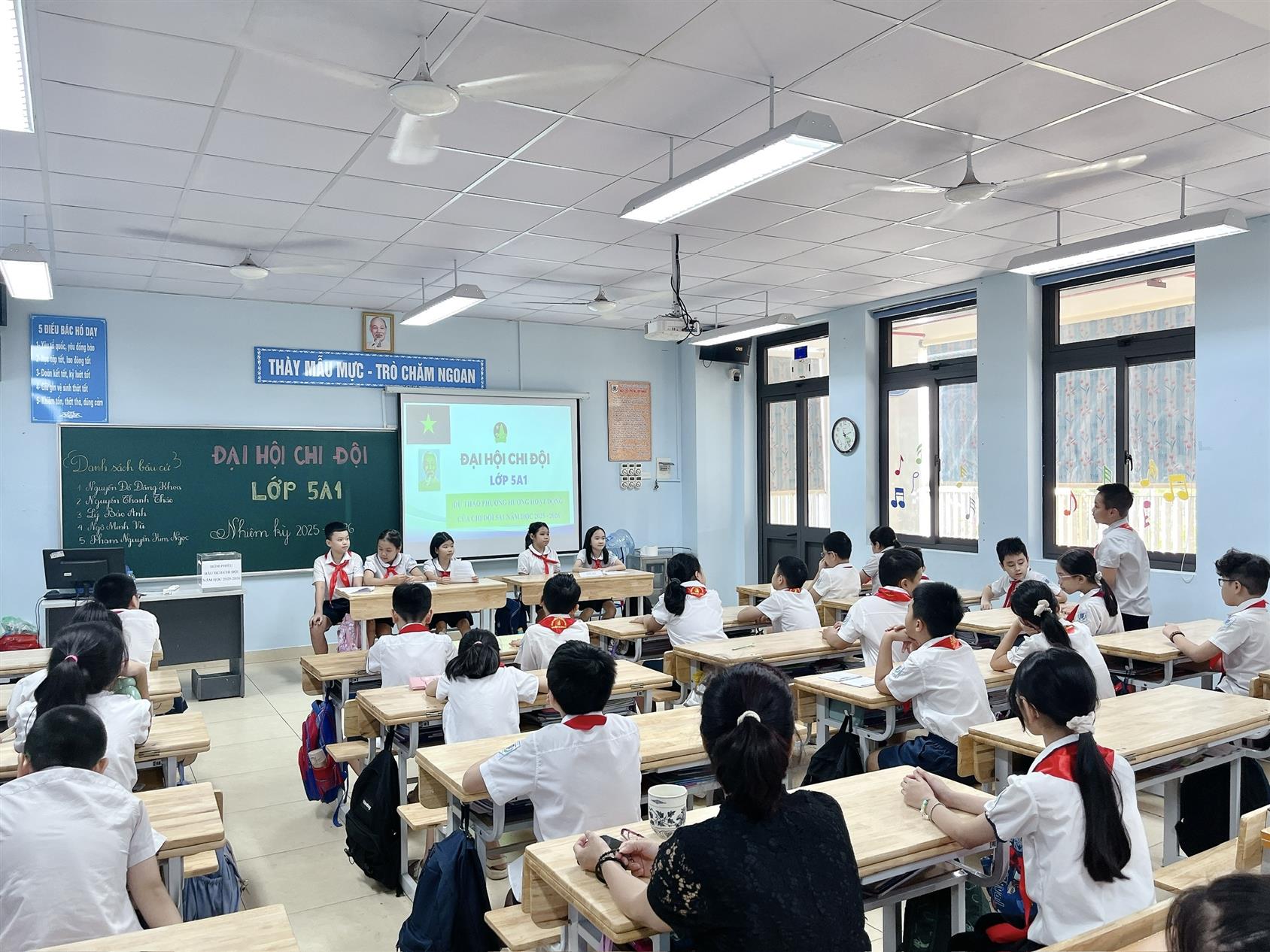 Chi đội 5A1 thành công tổ chức Đại hội Chi đội mẫu nhiệm kỳ 2025 - 2026