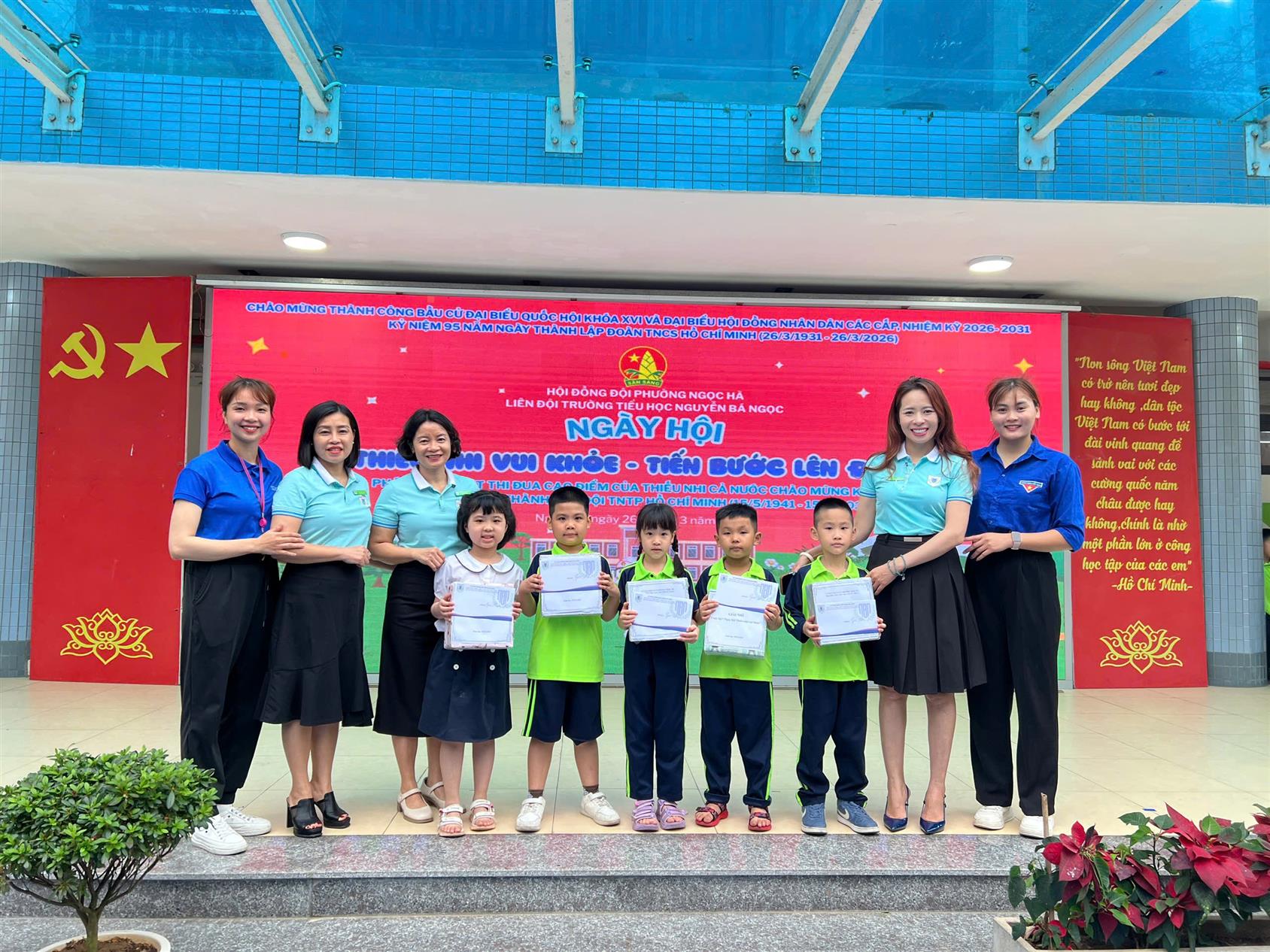 Học sinh lớp 1A2 tích cực tham gia Ngày hội “Thiếu nhi vui khỏe” và xuất sắc giành giải Nhất