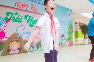 Ảnh hoạt động trải nghiệm sáng tạo khối 4,5 ngày 31.3.2021