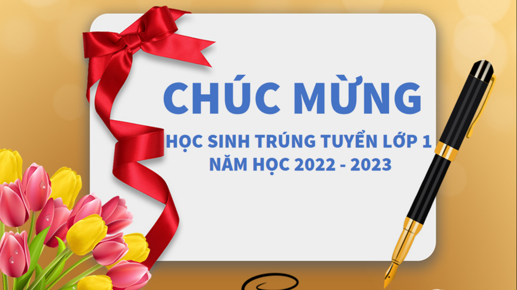Thư chào mừng gửi học sinh trúng tuyển vào lớp 1 trường Tiểu học Nguyễn Bá Ngọc năm học 2022 - 2023