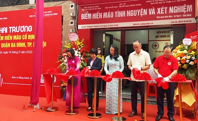 Quận Ba Đình  khai trương Điểm hiến máu tình nguyện cố định