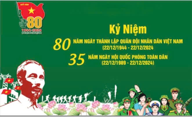 Trường Tiểu học Nguyễn Bá Ngọc chúc mừng các đơn vị kết nghĩa nhân dịp Kỷ niệm 80 năm Ngày thành lập Quân đội Nhân dân Việt Nam 22/12