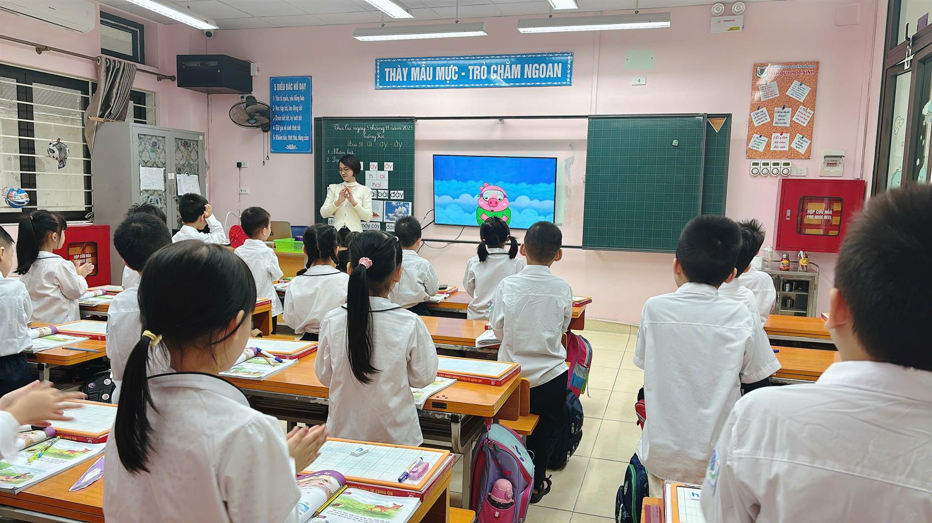 Một giờ học hứng thú, sáng tạo và hiệu quả từ sự tận tâm của cô giáo chủ nhiệm lớp 1A3