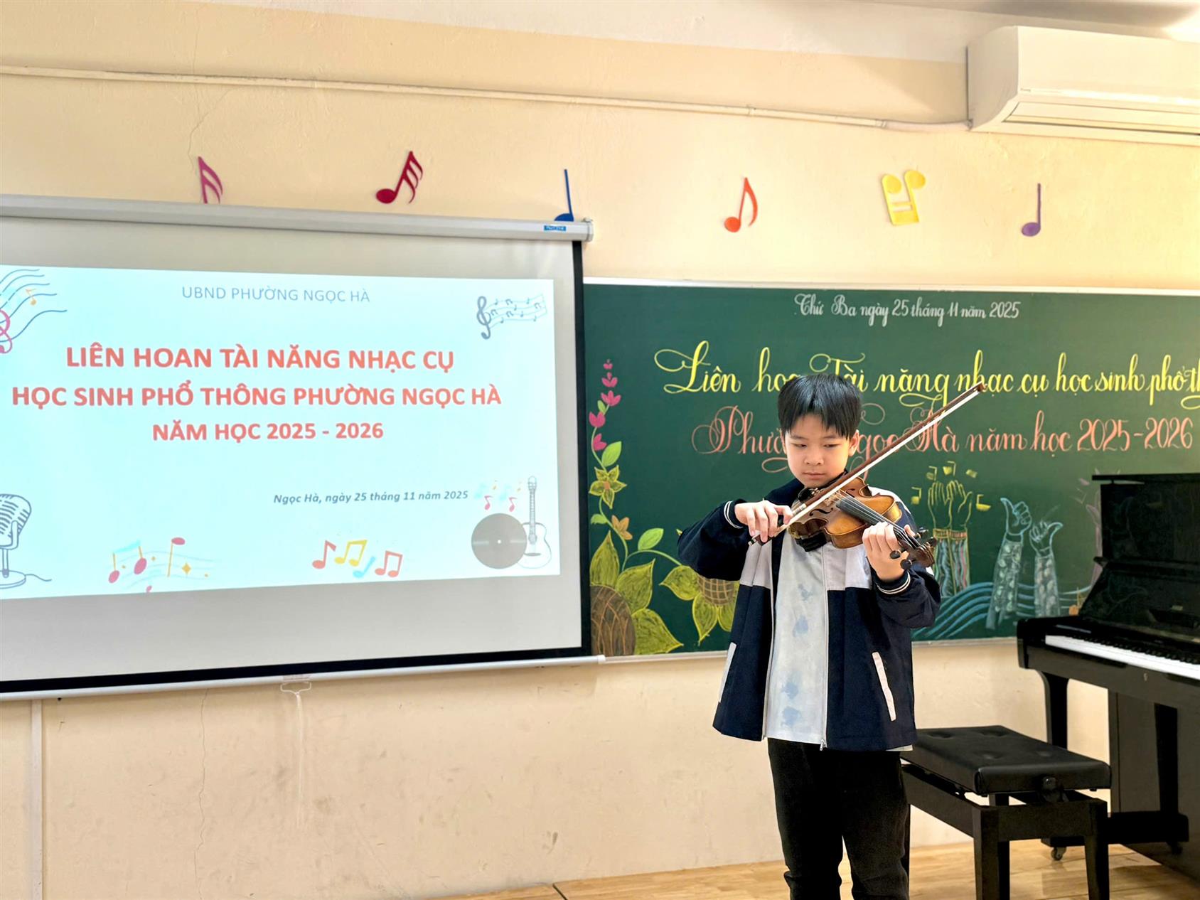 Lê Nhật Anh - Tài năng nhí đạt giải Khuyến khích tại liên hoan tài năng nhạc cụ phường Ngọc Hà năm học 2025 - 2026